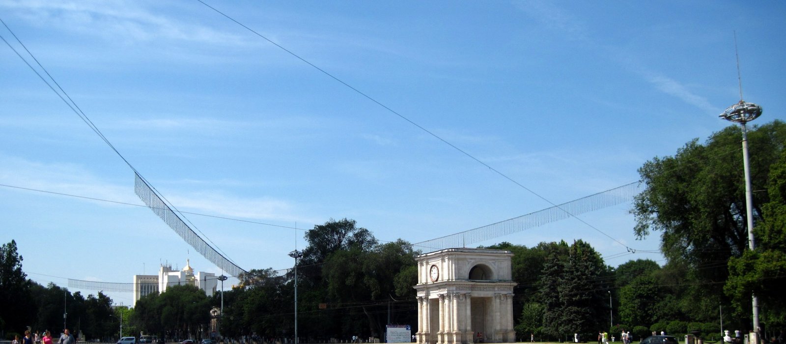 Piața Marii Adunări Naționale din Chișinău, văzută spre nord